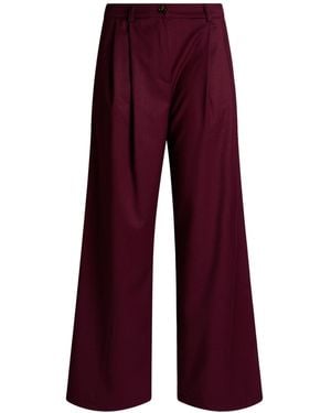 Motel Pants Polyester, Viscose, Elastane - Red