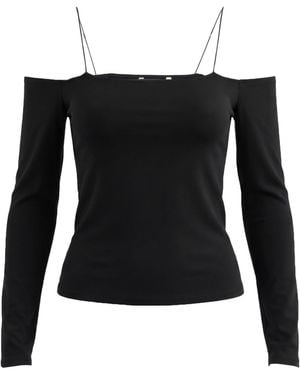 Joah Brown Top Polyester, Elastane - Black