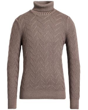 Gran Sasso Turtlenecks - Brown