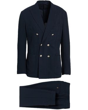 Eleventy Midnight Suit Polyester - Blue