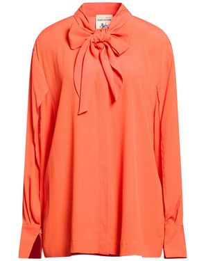 Semicouture Shirt Acetate, Silk - Orange
