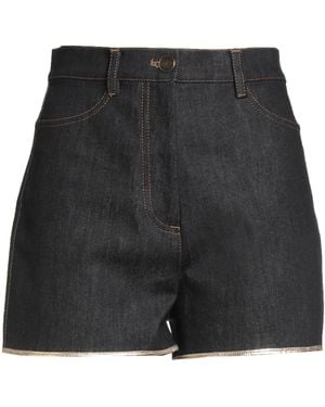 Valentino Garavani Denim Shorts Cotton, Elastane - Black
