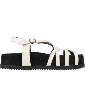 Collection Privée Ivory Sandals Leather - Black