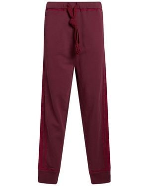 Loewe Burgundy Pants Cotton - Red