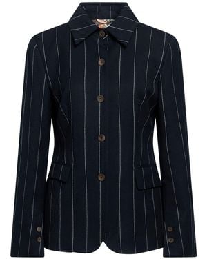 Co.Go Midnight Blazer Virgin Wool, Elastane - Blue