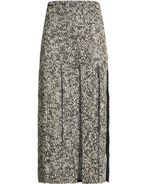 Aviu Maxi Skirt Linen, Polyurethane, Cotton - Gray