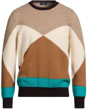 Drumohr Camel Jumper Lambswool - Blue