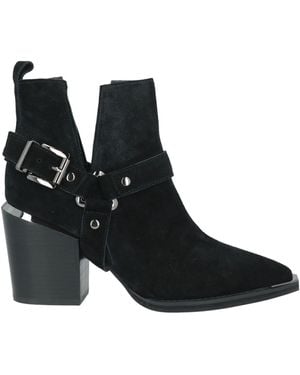 Alma En Pena. Ankle Boots Leather - Black