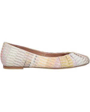 Missoni Ballet Flats Textile Fibers - Natural