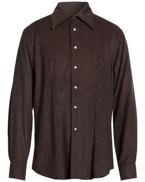 Etro Dark Shirt Viscose, Wool, Polyamide - Brown