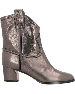 Casadei Lead Ankle Boots Leather - Gray