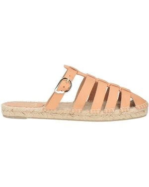 Ancient Greek Sandals Espadrilles Leather - Pink