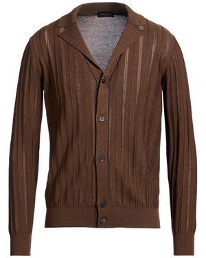 Roberto Collina Cardigan Cotton, Viscose - Brown