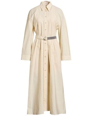 Brunello Cucinelli Maxi-Kleid - Natur