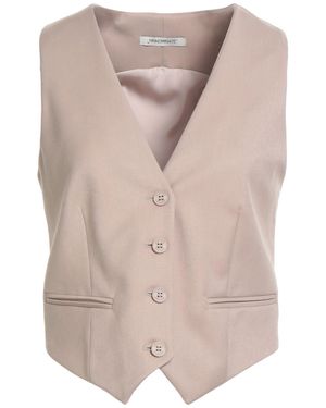 hinnominate Tailored Vest Polyester, Viscose, Elastane - Natural