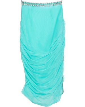 LE.CI.CA.LÈ Midi Skirt Polyester, Elastane - Blue