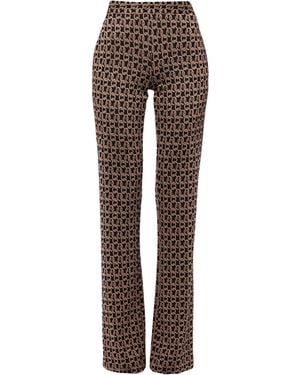 Anna Rachele Pants Viscose, Polyester, Polyamide, Elastane - Brown