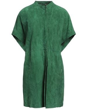 THE JACK AND JACKIE LEATHERS Overcoat & Trench Coat Leather - Green