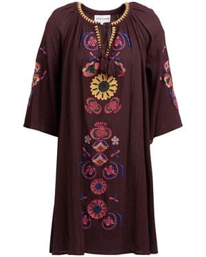 Antik Batik Mini Dress - Red