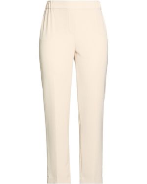 Antonelli Cream Trousers Polyester, Elastane - Natural