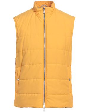 Eleventy Vest Wool, Polyamide - Yellow