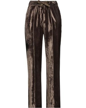 HABEN Khaki Pants Viscose, Nylon - Brown