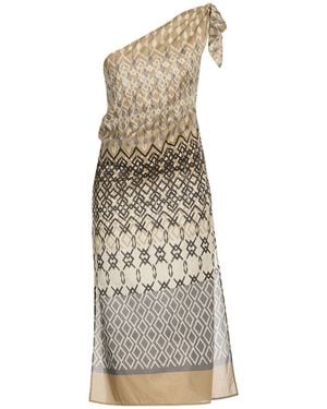 Brunello Cucinelli Midi Dress Cotton - White