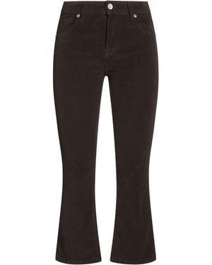 White Wise Dark Trousers Cotton, Elastane - Black