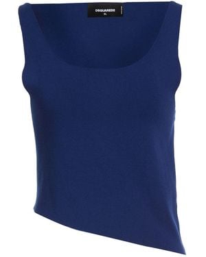 DSquared² Top Viscose, Polyester - Blue
