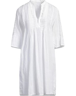 120% Lino Mini Dress - White