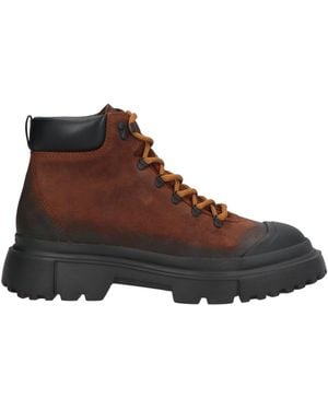 Hogan Ankle Boots Leather - Brown