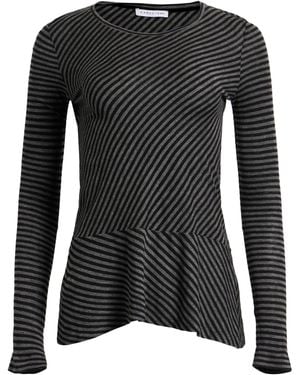 Caractere Charcoal T-Shirt Viscose, Wool - Black