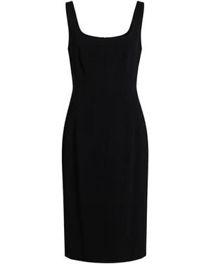Max Mara Midi Dress Triacetate, Polyester - Black
