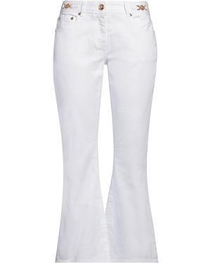 Versace Jeans Cotton, Calfskin - White