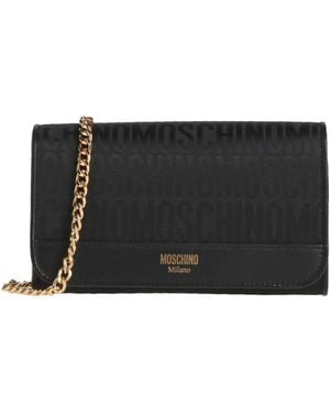 Moschino Couture -- Cross-Body Bag Leather, Textile Fibres - Black