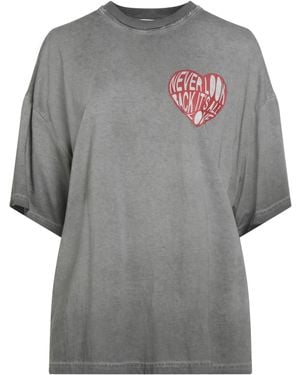 MSGM T-Shirt Cotton - Grey