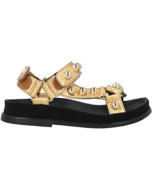 Sandro Sandals Leather - Metallic