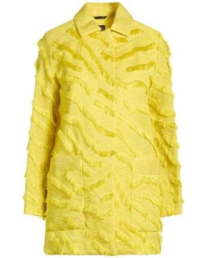 Cinzia Rocca Overcoat & Trench Coat Polyester, Polyamide, Silk - Yellow