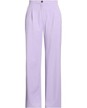 Marella Lilac Pants Polyester, Viscose, Elastane - Purple