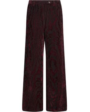 Massimo Alba Pants Viscose, Polyester - Purple