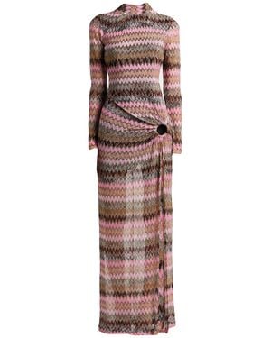 Missoni Maxi Dress Viscose, Metallic Fiber, Polyamide - Pink