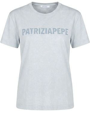 Patrizia Pepe Light T-Shirt Cotton - Blue