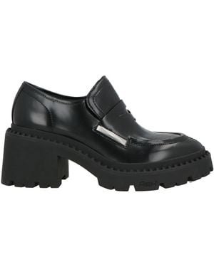 Ash Loafers Leather, Metal - Black