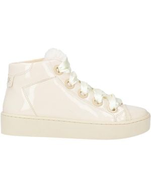 Guess Cream Sneakers Synthetic Fibers - Natural