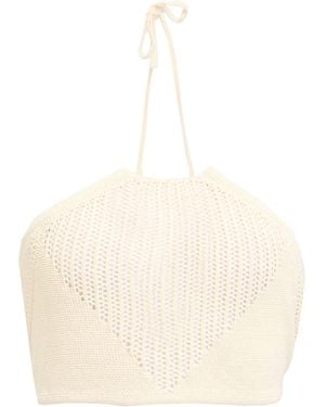 Nanushka Top Cotton, Rayon, Paper - Natural