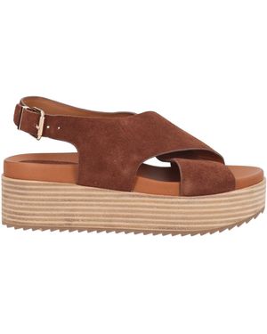 Rahya Grey Sandals Leather - Brown