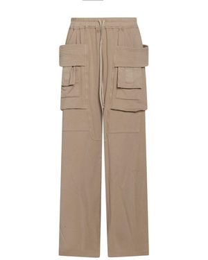 Rick Owens Trousers Cotton - Natural