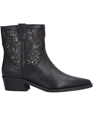 Ermanno Scervino Ankle Boots Soft Leather - Black