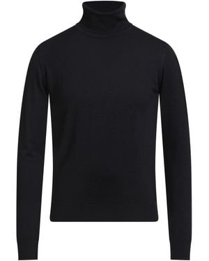 Officina 36 Midnight Turtleneck Merino Wool - Blue