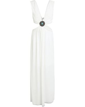 Akep Maxi Dress Polyester - White